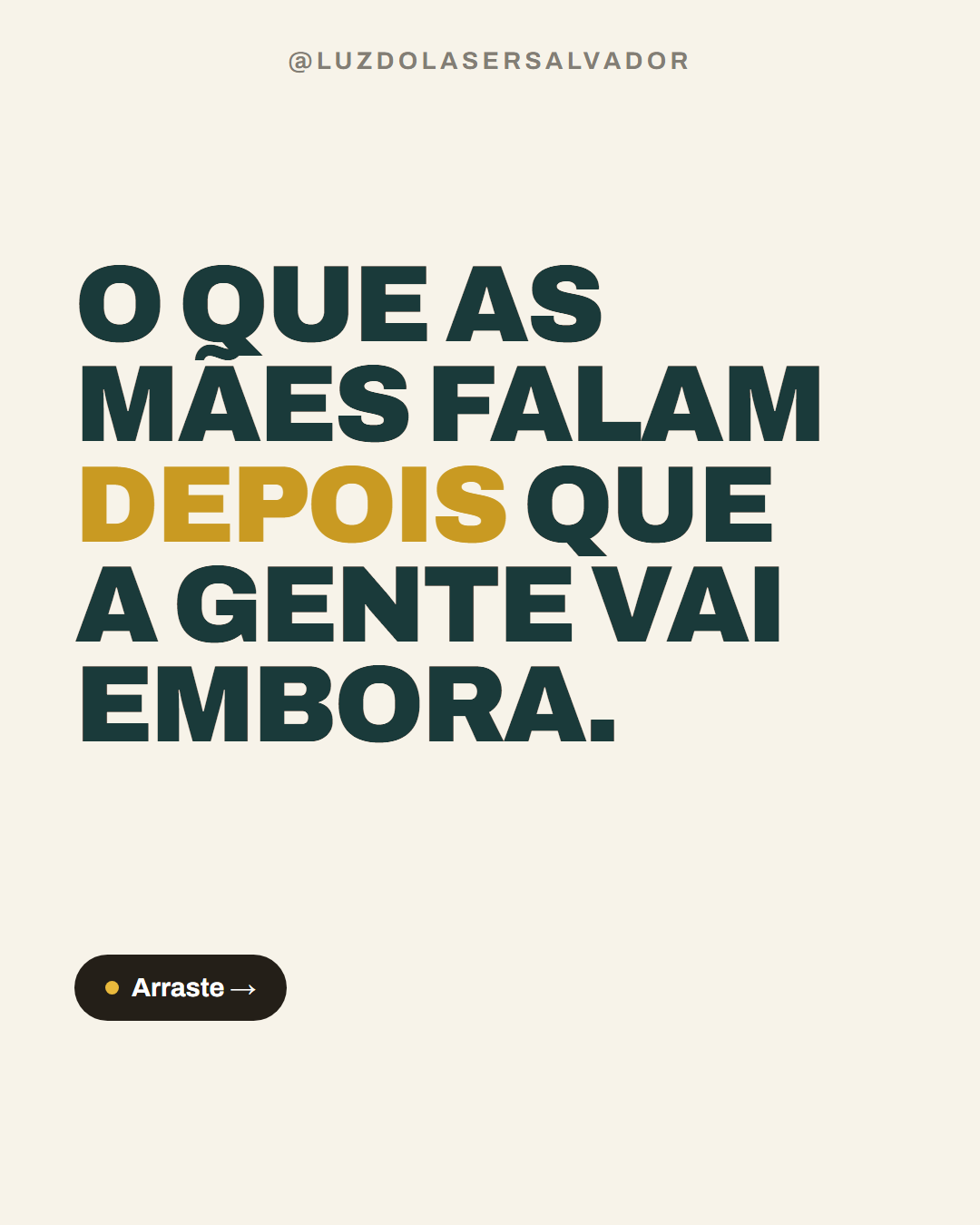 O que as mães falam, tela 1